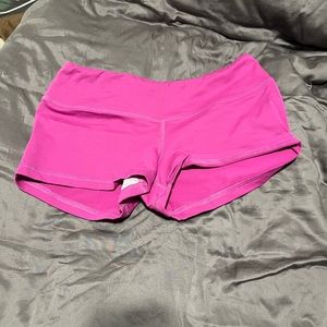 Pink fleo low rise 2in shorts, size medium